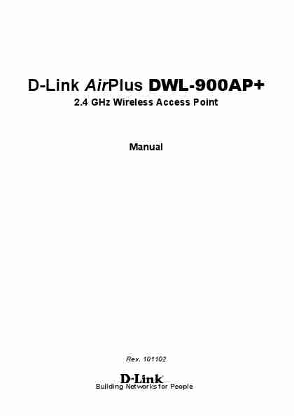 D-LINK AIRPLUS DWL-900AP-page_pdf
